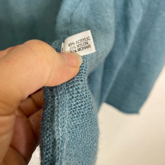 Talbots Blue Wrap Sweater Women’s size S/M - Picture 4 of 6